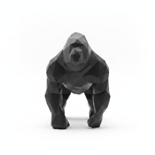 Black gorilla figurine – front